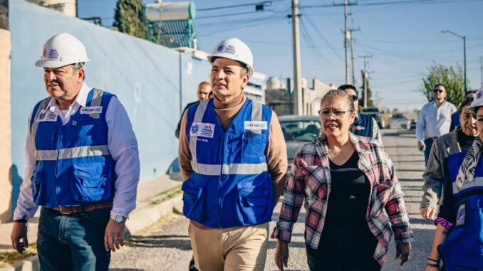 Supervisa alcalde Bonilla pavimentación de calle de la colonia José Vasconcelos