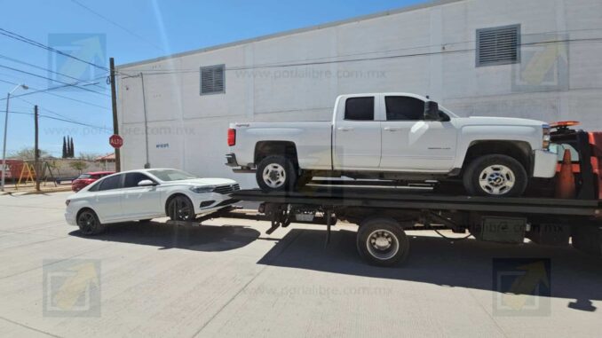 Aseguran siete vehículos robados en bodega de la colonia Francisco Domínguez