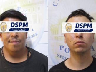 Presenta Policía Municipal a presuntos homicidas detenidos tras persecución con un cuerpo