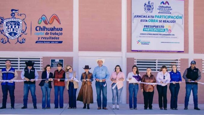 Inaugura alcalde domo en escuela, salón de usos múltiples y sala de velación en zona rural de Ciénega de Ortiz