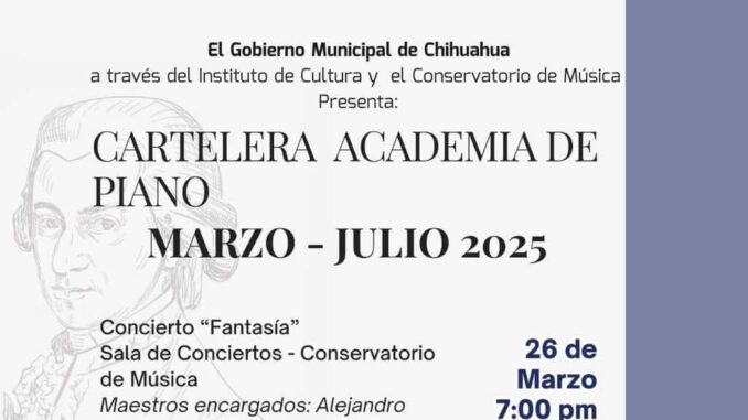Municipio invita a disfrutar de las presentaciones de la Academia de Piano