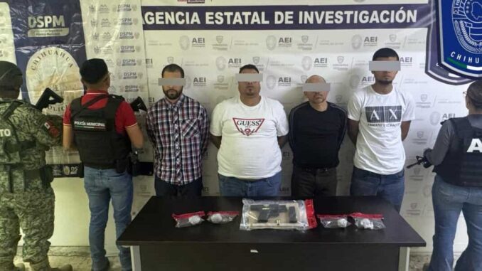 Detiene Operativo Conjunto a cuatro con un arma y marihuana en la capital 