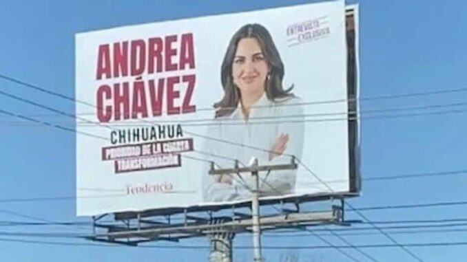 Retiran propaganda de Andrea Chávez tras llamado de Sheinbaum por promoción anticipada