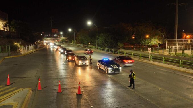 Despliega policía vial operativo antiebrios en la capital