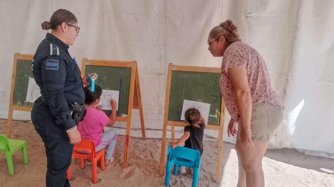 Ofrece Policía Municipal atención a ciudadanía en «Cruzada por Juarez»