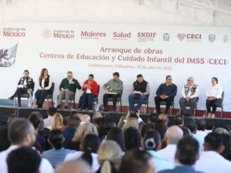 Colocan primera piedra del Centro de Cuidado Infantil en Juárez