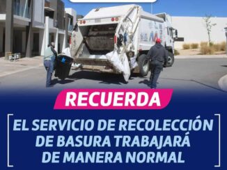 ¡Recuerda! El 5 de mayo servicio de recolección de basura trabajará de forma ordinaria