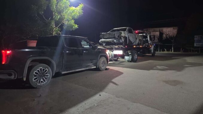 Aseguran vehículos, ponchallantas y cartuchos en Sinaloa
