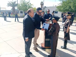 Realiza Fiscalía Norte ceremonia mensual de honores a la Bandera en Ciudad Juárez