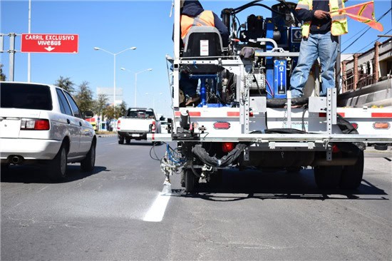 Pintará Municipio líneas divisorias de carriles en la avenida Pacheco este martes