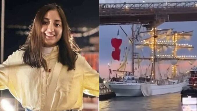 América Yamilet, una de las víctimas del accidente del Buque Escuela Cuauhtémoc