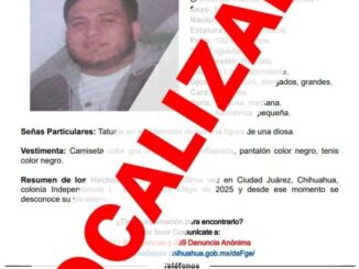 Localizan sano y salvo a hombre con reporte de ausencia en Juárez